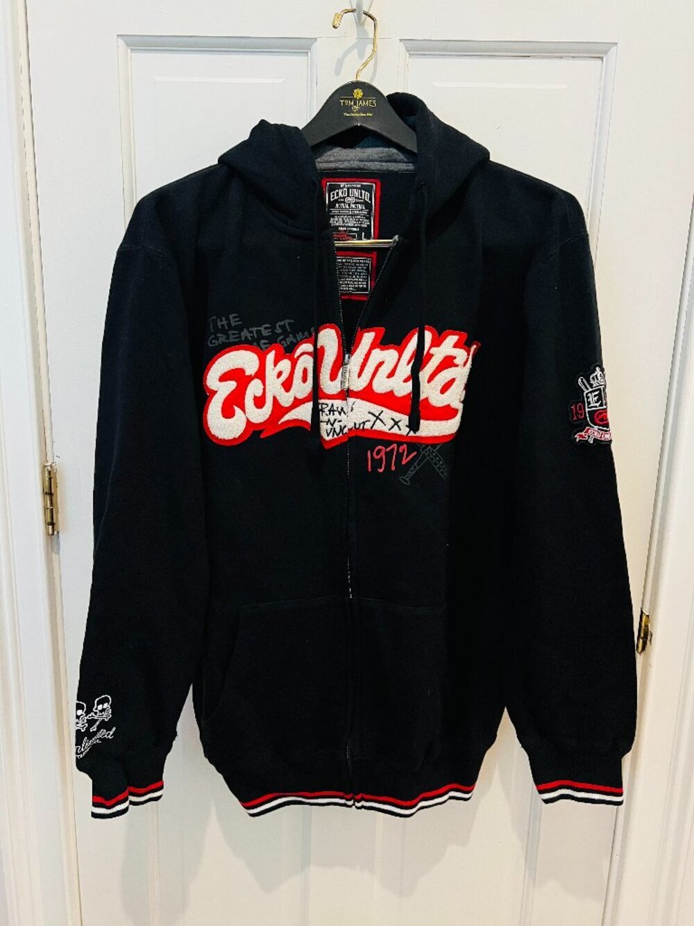Vintage Ecko Unltd Hoodie Mens Large Pullover Hoody Sweater 90’s Y2K Hip Hop